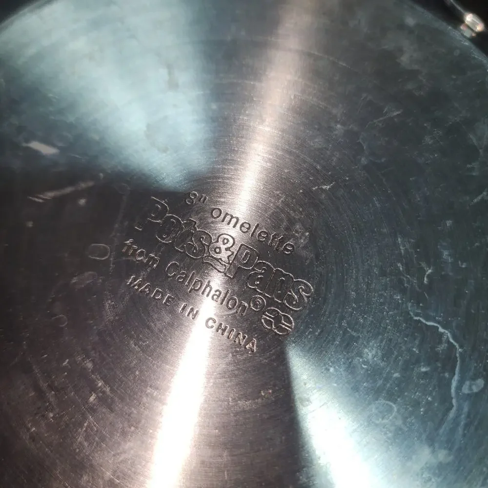 POTS & PANS FROM CALPHALON SET OF 2 STAINLESS STEEL PAN